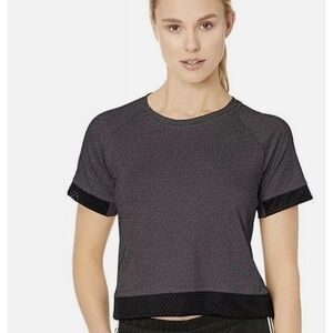Adidas Boxy Mesh Tee Crop Top Women’s Size Medium